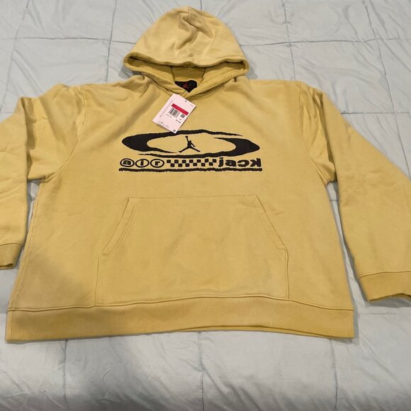 NWT Mens Hoodie Nike Cactus Jack Jordan Large $175 FQ7821-308 Deal Sweatshirt - Picture 4 of 11